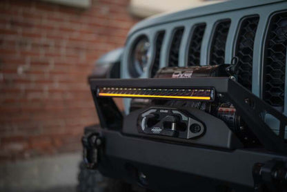 DV8 Offroad 20in Halo Elite Single Row Light Bar with Accent Light - White/Amber