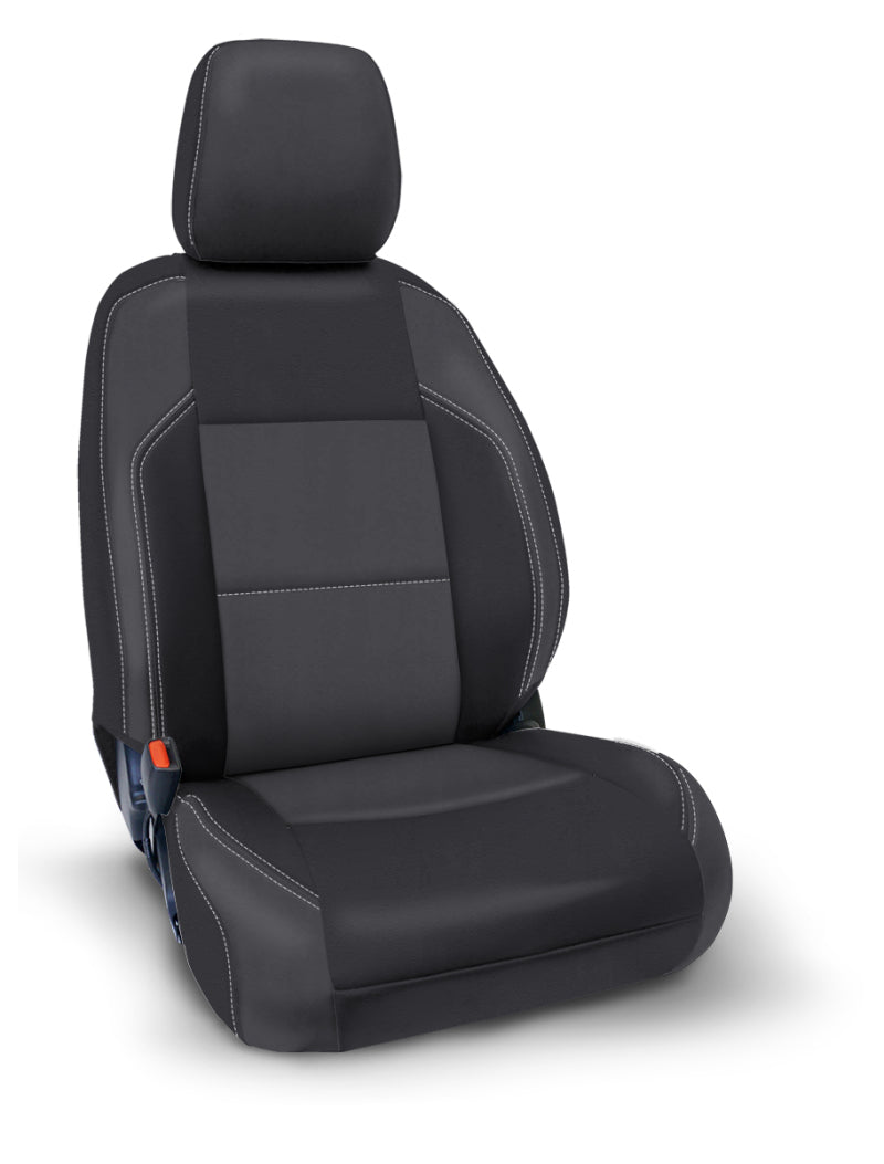 PRP Seats PRP 2016+ Toyota Tacoma Front Seat Covers with Electric Seat Adjusters (Pair) - Black/Grey