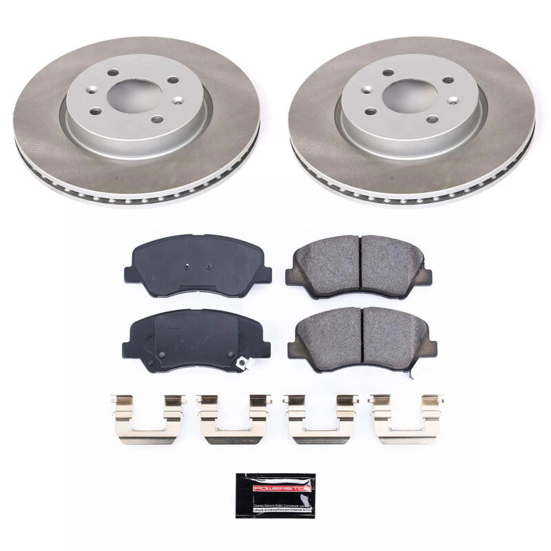 PowerStop Power Stop 12-17 Kia Rio Front Semi-Coated Rotor Kit