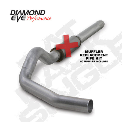Diamond Eye Performance Diamond Eye KIT 5in Catback MFLR RPLCMENT PIPE Single AL: 2004.5-2007.5 DODGE CUMMINS 600