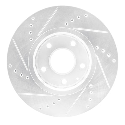 R1 Concepts R1 16-25 Mazda 6 Front Right Drilled & Slotted Silver Brake Rotor