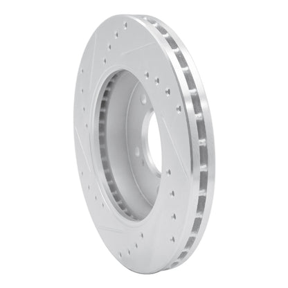 R1 Concepts R1 93-02 Mercury Villager Front Right Drilled & Slotted Silver Brake Rotor