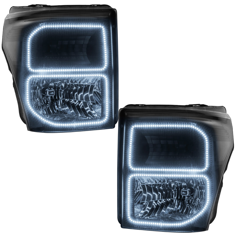 ORACLE Lighting Oracle 11-16 Ford F250/350 LED HL - Black - ColorSHIFT w/ BC1 Controller