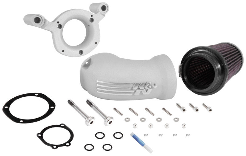 K&N Engineering K&N 08-17 Harley-Davidson Touring Models Performance Air Intake System - Silver