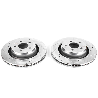 PowerStop Power Stop 09-11 Dodge Nitro Front Evolution Drilled & Slotted Rotors - Pair