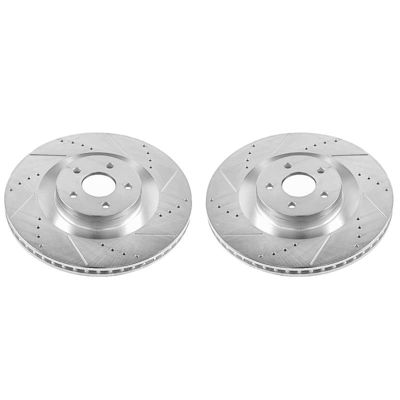 PowerStop Power Stop 16-18 Ford Focus Front Evolution Drilled & Slotted Rotors - Pair