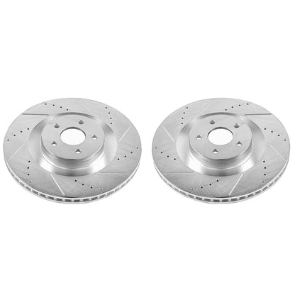 PowerStop Power Stop 16-18 Ford Focus Front Evolution Drilled & Slotted Rotors - Pair