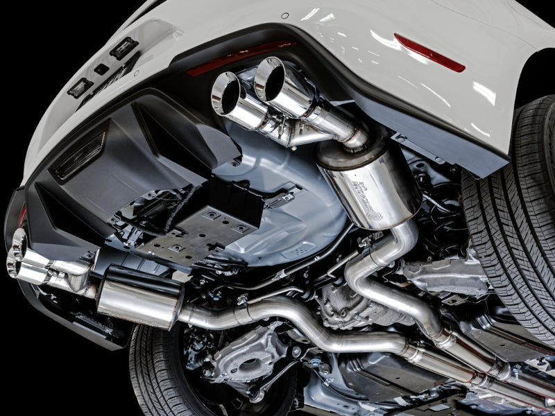 AWE Tuning 2018+ Ford Mustang GT (S550) Cat-Back Exhaust - Touring Edition (Quad Chrome Silver Tips)