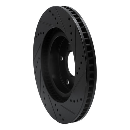 R1 Concepts R1 08-12 Renault TRAFIC (Mexico) Front Left Drilled & Slotted Black Brake Rotor