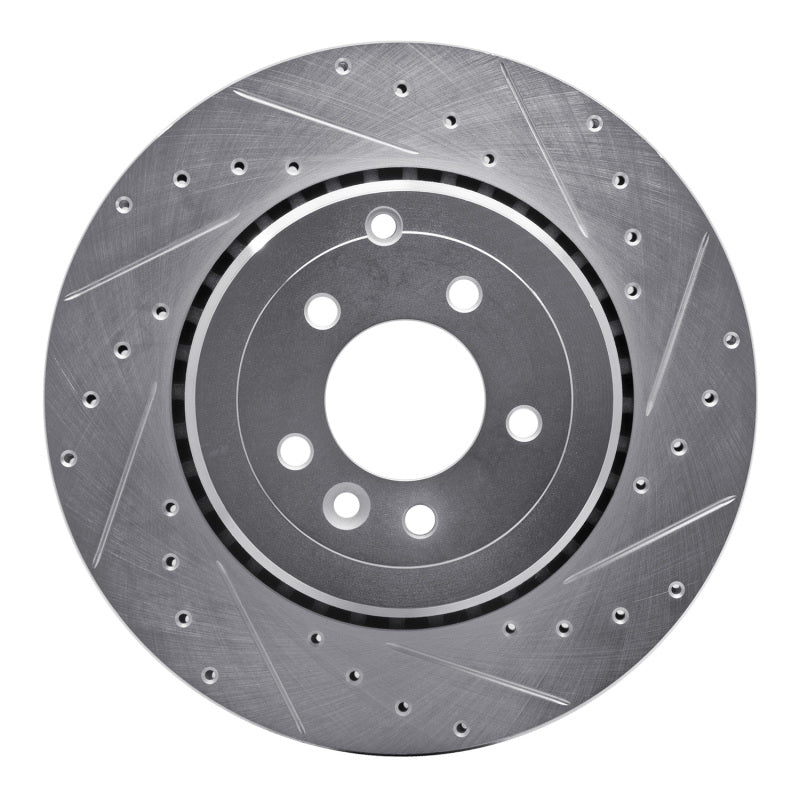 R1 Concepts R1 10-13 Land Rover Range Rover Sport Rear Right Drilled & Slotted Silver Brake Rotor