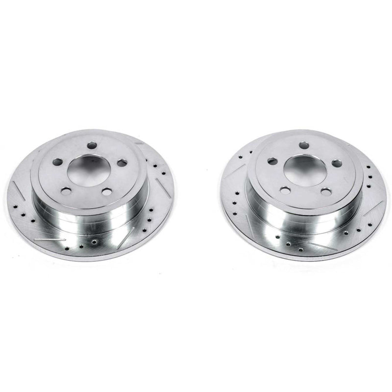 PowerStop Power Stop 03-07 Jeep Liberty Rear Evolution Drilled & Slotted Rotors - Pair