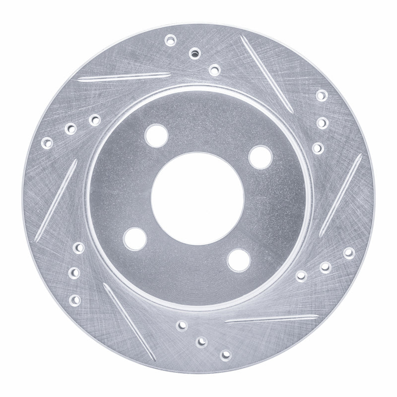 R1 Concepts R1 95-96 Dodge Neon (USA/Canada) Front Right Drilled & Slotted Silver Brake Rotor