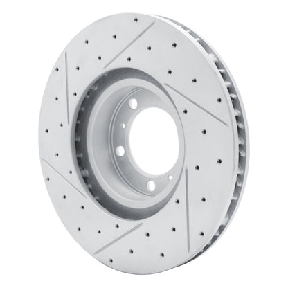 R1 Concepts R1 10-24 Audi RS E-Tron Gt Right Front Drilled & Slotted Geo-Carbon Rotor