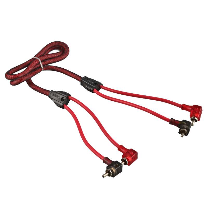 DS18 Level 2 RCA Wire 3-Feet Smart 90-Degree Connectors