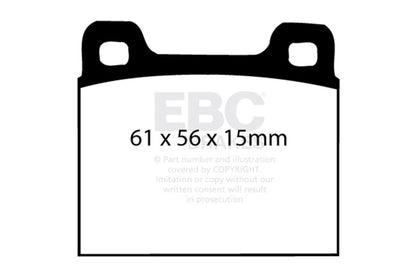 EBC 64-69 Porsche 911 2.0 (M Caliper) (Solid front rotor) Bluestuff Front Brake Pads