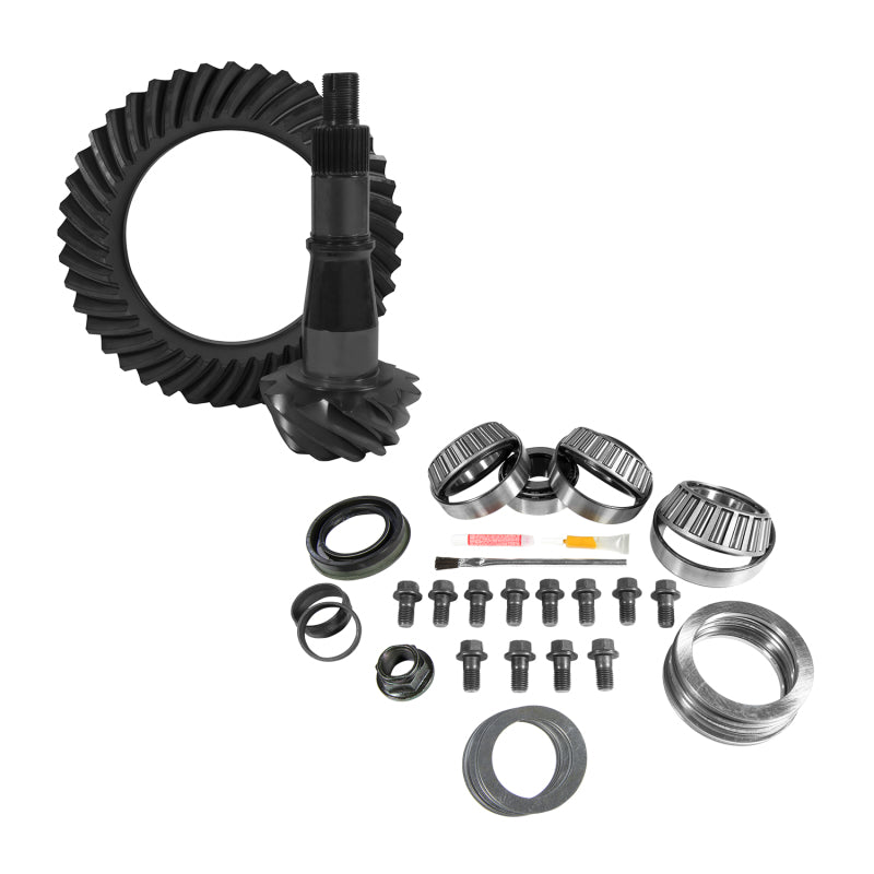 Yukon Gear & Axle Yukon Gear 9.5in GM 3.42 Rear Ring & Pinion Install Kit Axle Bearings and Seals