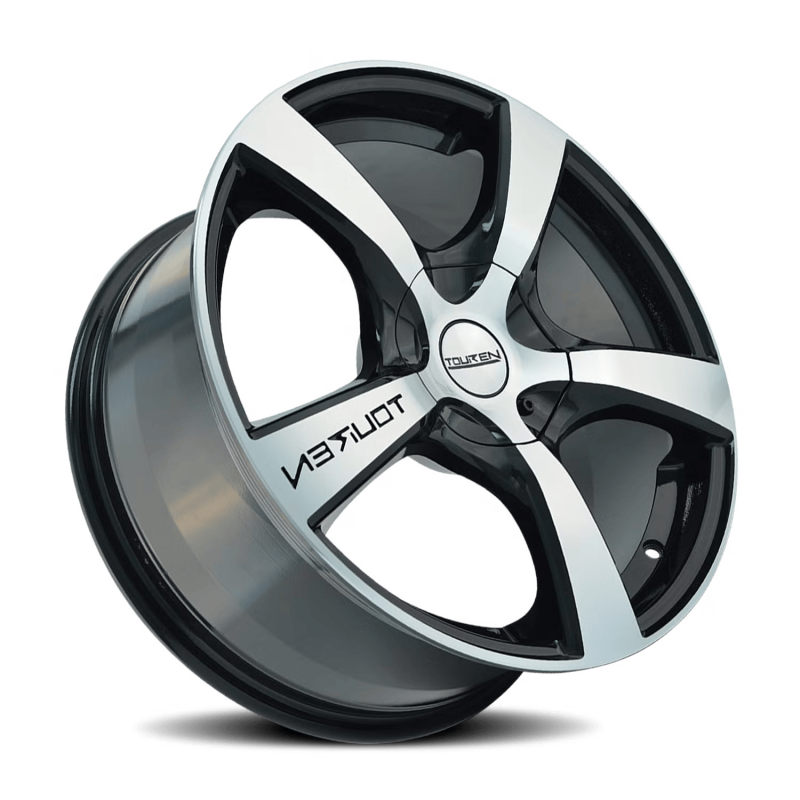 Touren 3190 TR90 16x7 / 5x105/108 BP / 42mm Offset / 72.62mm Hub Gloss Black Machined Wheel