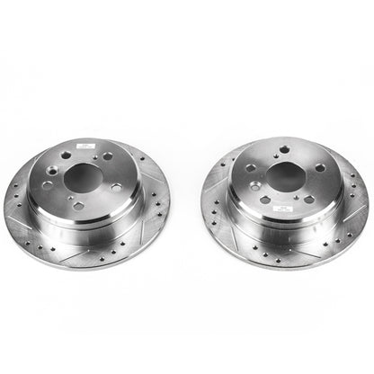 PowerStop Power Stop 97-01 Lexus ES300 Rear Evolution Drilled & Slotted Rotors - Pair