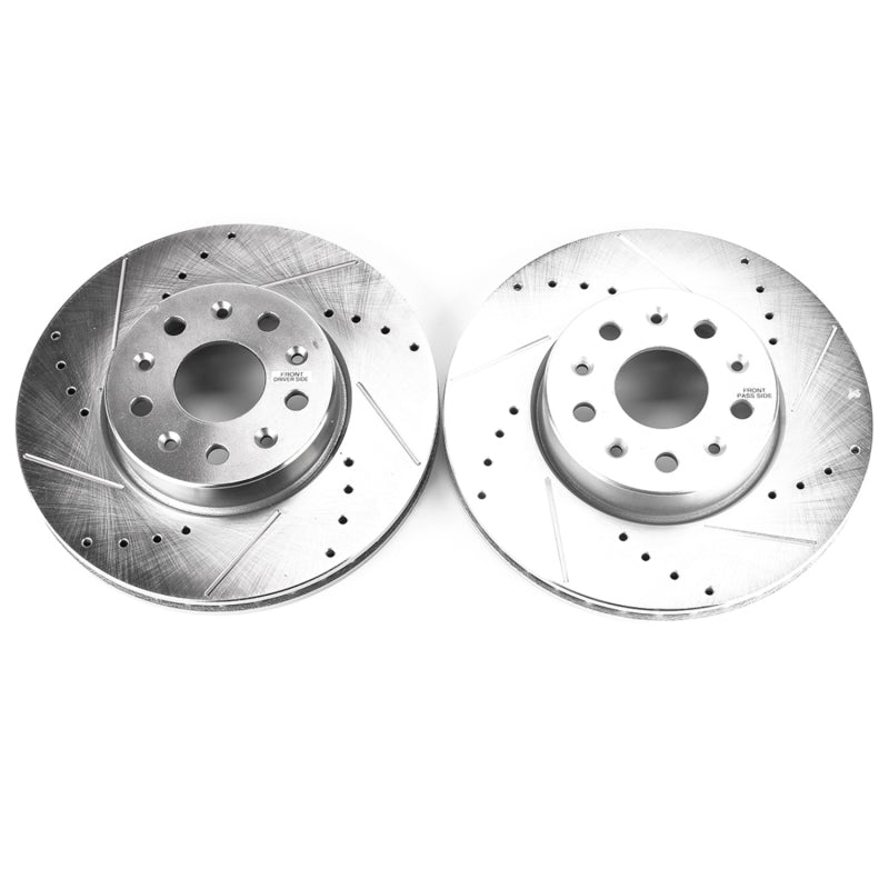 PowerStop Power Stop 16-19 Chevrolet Camaro Front Evolution Drilled & Slotted Rotors - Pair