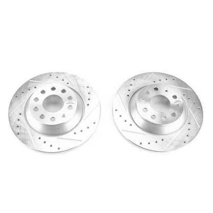 PowerStop Power Stop 15-16 Audi A3 Rear Evolution Drilled & Slotted Rotors - Pair
