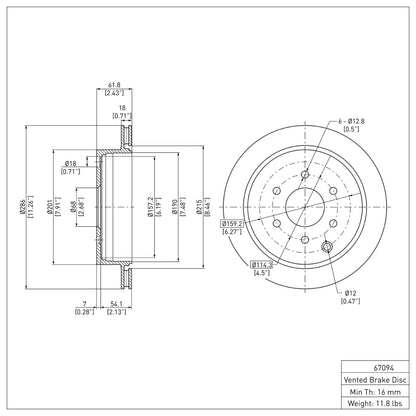 DFC 05-25 Nissan Frontier Rear Brake Rotor