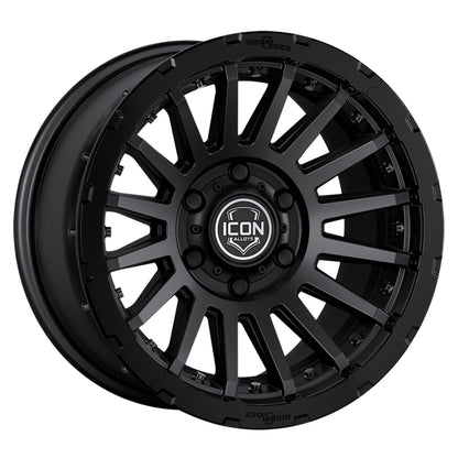 ICON Alloys Recon Pro Satin Black - 18 X 9 - 6 X 135- 6MM 5.25in BS