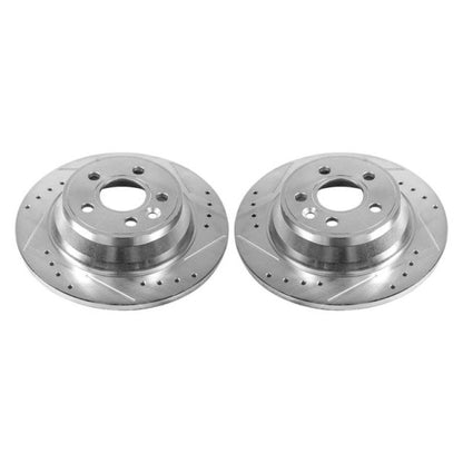 PowerStop Power Stop 07-11 Volvo S80 Rear Evolution Drilled & Slotted Rotors - Pair