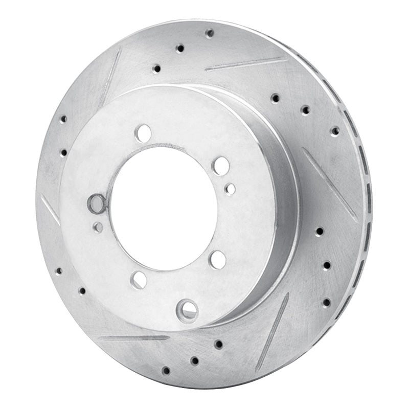 R1 Concepts R1 94-95 Eagle TALON Rear Left Drilled & Slotted Silver Brake Rotor
