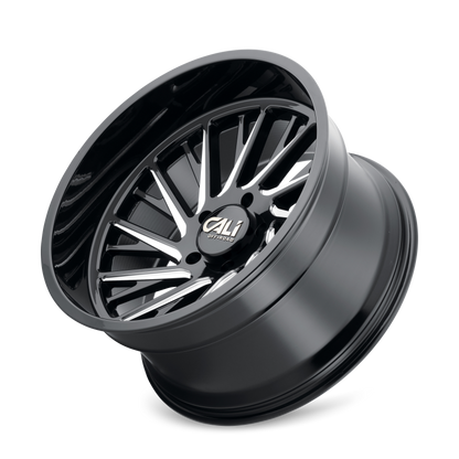 Cali Off-Road 9114 Purge 22x12 / 8x165.1 BP / -51mm Offset / 125.2mm Hub Gloss Black Milled Wheel