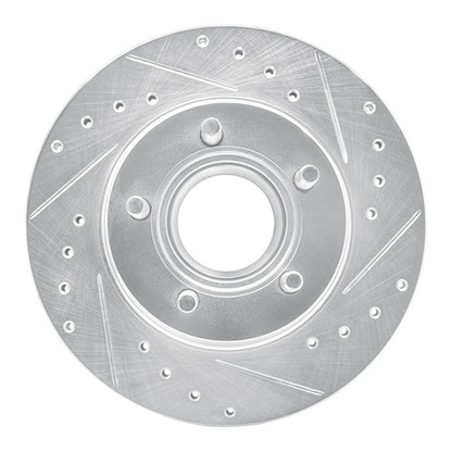 R1 Concepts R1 93-94 Ford Explorer Front Right Drilled & Slotted Silver Brake Rotor