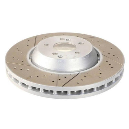 SHW Performance SHW 11-15 Mercedes-Benz C63 AMG 6.3L Front Drilled-Slotted Lightweight Brake Rotor (2124210512)