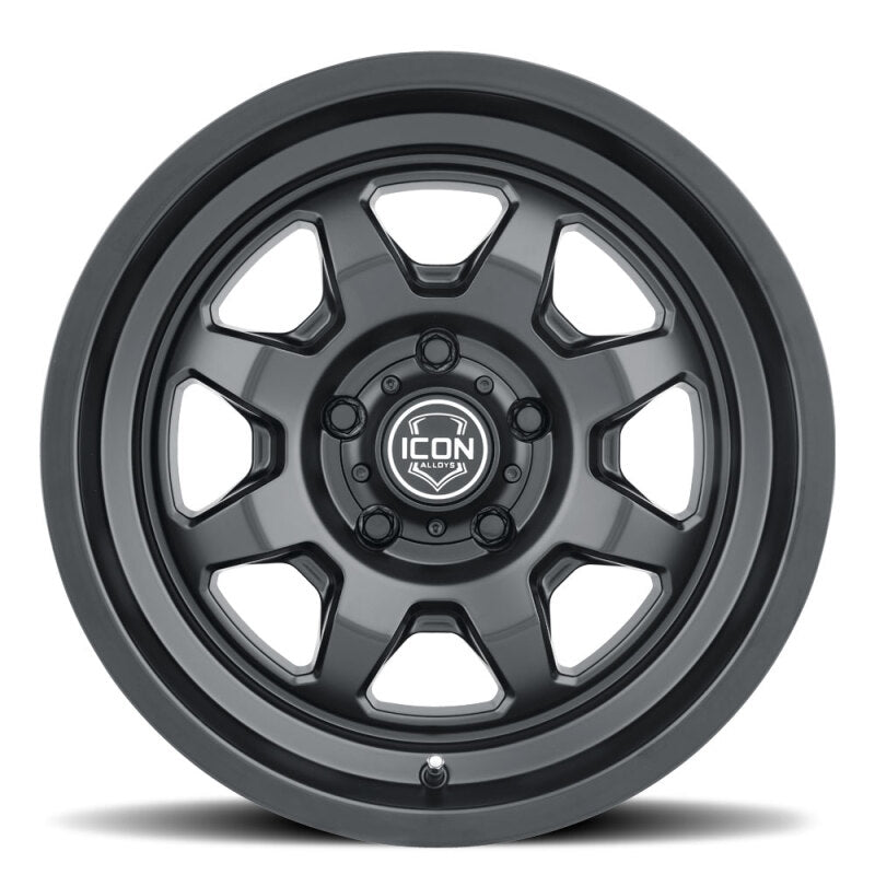 ICON Nuevo 17x8.5 / 5x150 / 25mm Offset / 5.75in BS Satin Black Wheel