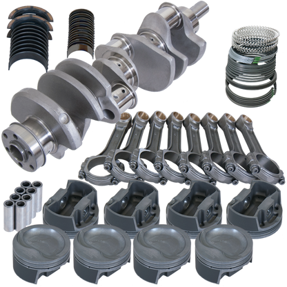 Eagle Ford 351W 4.000in Crank 6.200in I-Beam Rods -28cc Inv Dome 4.030in Pistons Rotating Assembly