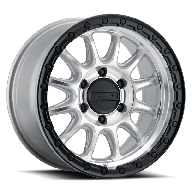 Raceline 960MB Alpha 17x8.5in / 5X150 BP / 35mm Offset / 110.5mm Bore - Machined w/Black Ring
