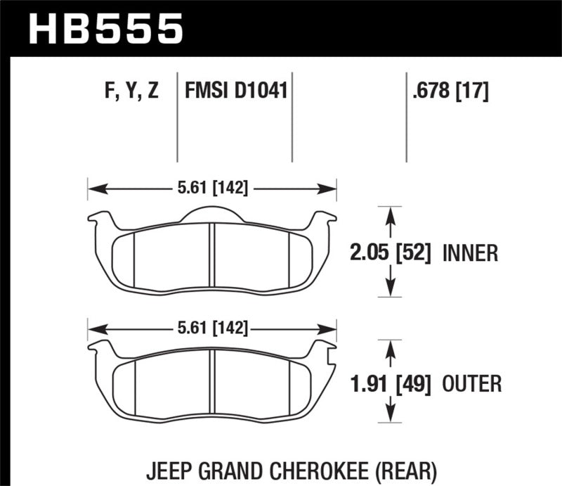 Hawk Performance Hawk 06-10 Jeep Commander / 05-10 Grand Cherokee / 05-10 Armada / 04 Pathfinder / 04-10 Tital 5.6L /