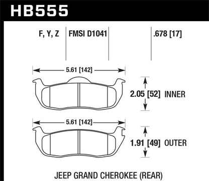 Hawk Performance Hawk 06-10 Jeep Commander / 05-10 Grand Cherokee / 05-10 Armada / 04 Pathfinder / 04-10 Tital 5.6L /