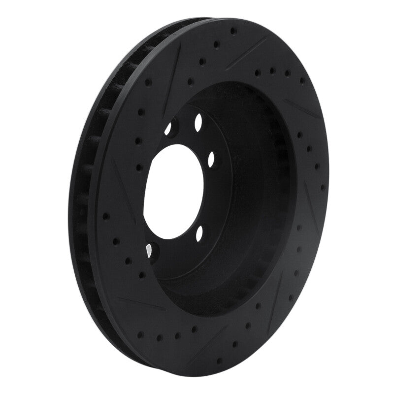 R1 Concepts R1 74-81 Dodge W100 Front Right Drilled & Slotted Black Brake Rotor