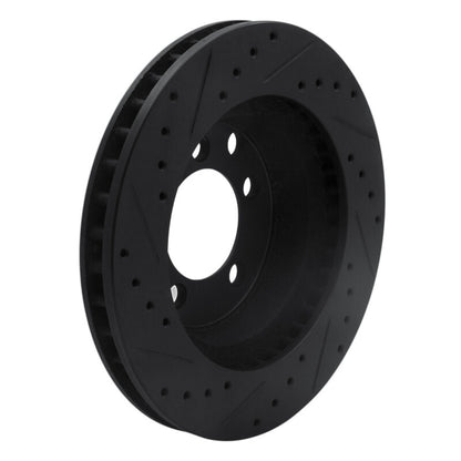 R1 Concepts R1 74-81 Dodge W100 Front Right Drilled & Slotted Black Brake Rotor