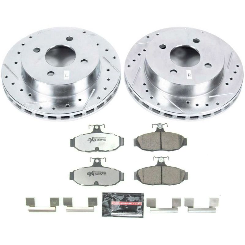 PowerStop Power Stop 1993 Ford Mustang Rear Z26 Street Warrior Brake Kit