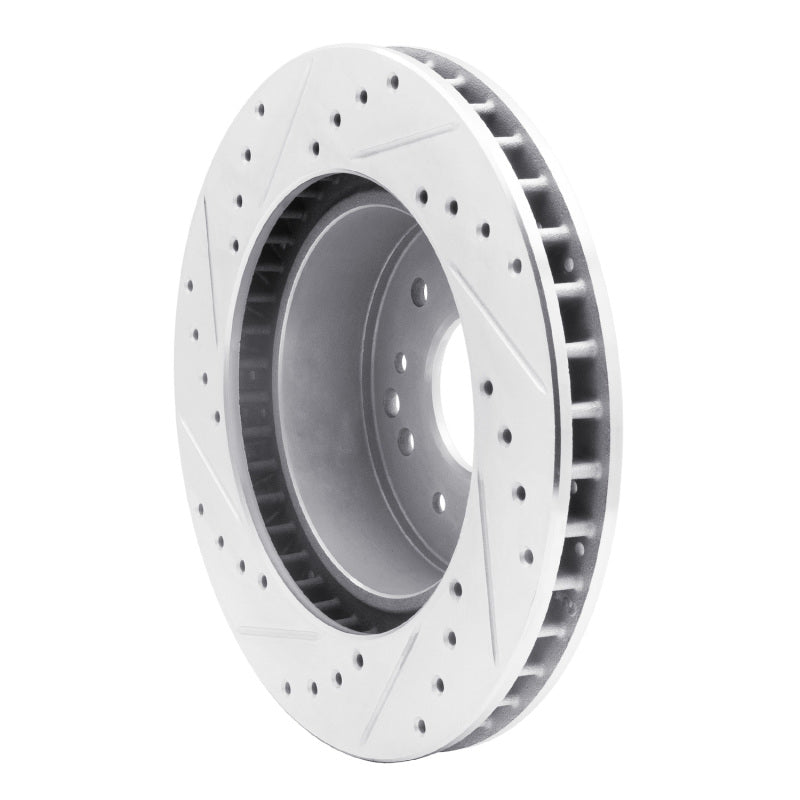 R1 Concepts R1 63-82 Chevrolet Corvette Front/Rear Right Drilled & Slotted Silver Brake Rotor