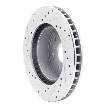 R1 Concepts R1 63-82 Chevrolet Corvette Front/Rear Right Drilled & Slotted Silver Brake Rotor