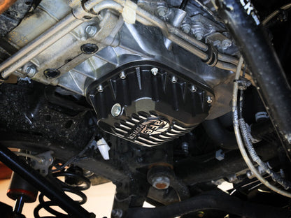 aFe POWER Pro Series Engine Oil Pan Black w/ Machined Fins Jeep Wrangler (JL)/Gladiator 18-25 V6