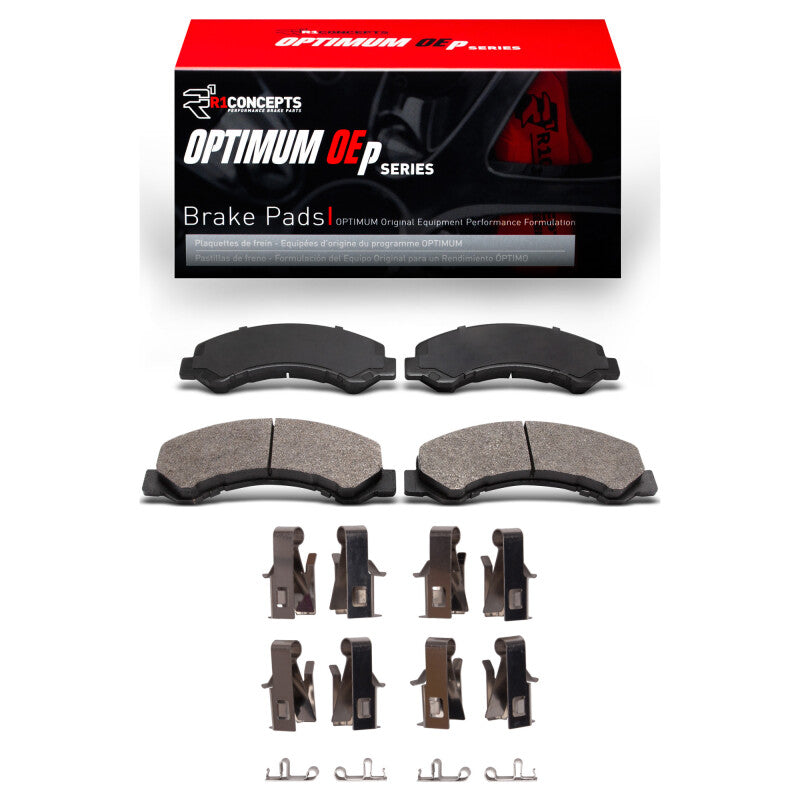 R1 Concepts R1 98-99 Chevrolet W4500 Tiltmaster(w/Front Rotors) Front Optimum OE Pads & Hardware Kit