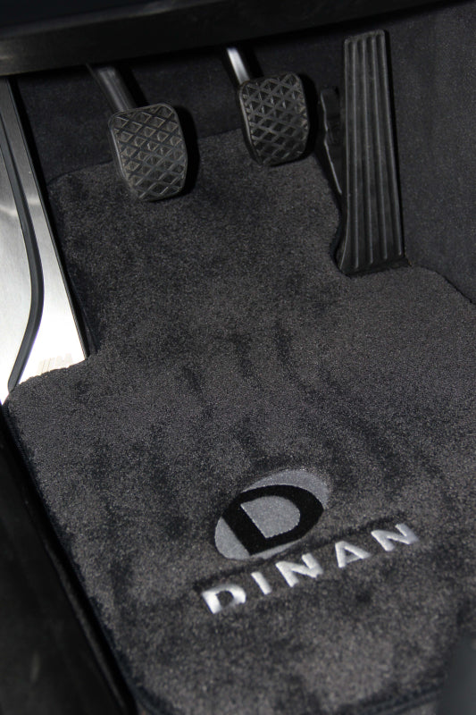Dinan 17-20 BMW 430i F32/F82 Signature Floor Mats Black w/ Silver Logo - Set of 4