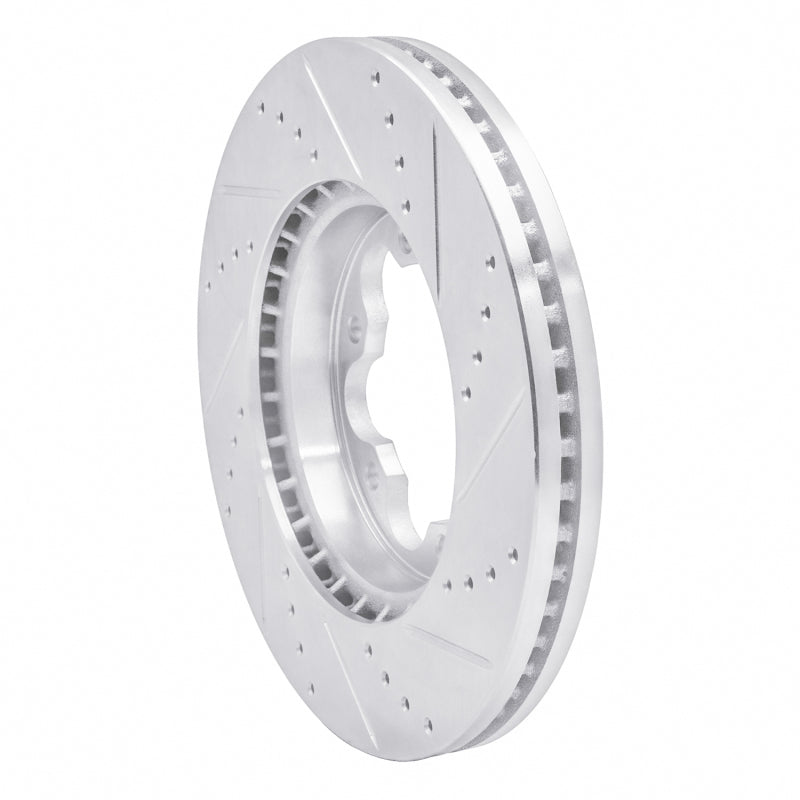 R1 Concepts R1 03-06 Renault Laguna (Mexico) Front Left Drilled & Slotted Silver Brake Rotor