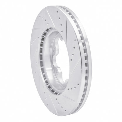 R1 Concepts R1 03-06 Renault Laguna (Mexico) Front Left Drilled & Slotted Silver Brake Rotor