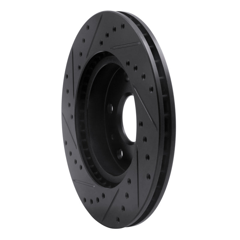 R1 Concepts R1 07-19 Suzuki SX4 S-Cross (Mexico) Front Right Drilled & Slotted Black Brake Rotor
