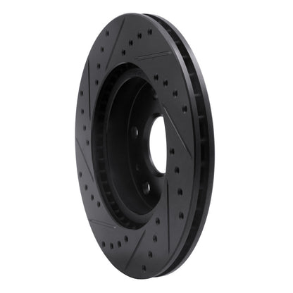 R1 Concepts R1 07-19 Suzuki SX4 S-Cross (Mexico) Front Right Drilled & Slotted Black Brake Rotor