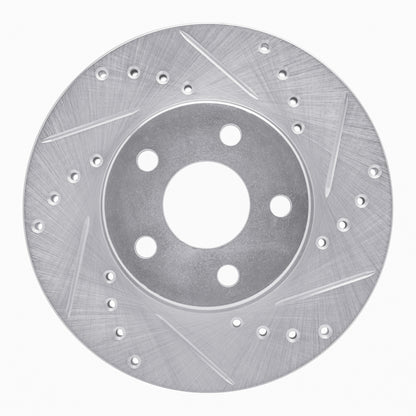 R1 Concepts R1 90-05 Buick Skylark Front Right Drilled & Slotted Silver Brake Rotor