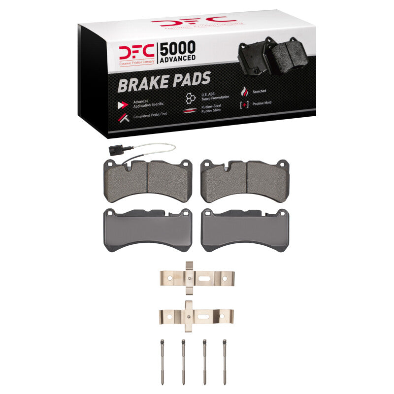 DFC 14-24 Maserati Ghibli Front 5000 Advanced Low Metallic Brake Pads and Hardware Kit